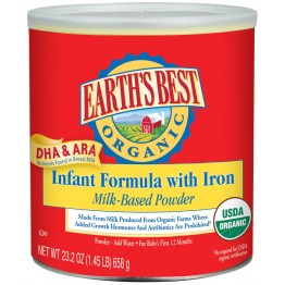 EARTH'S BEST地球上最好的婴儿有机奶粉(加铁)